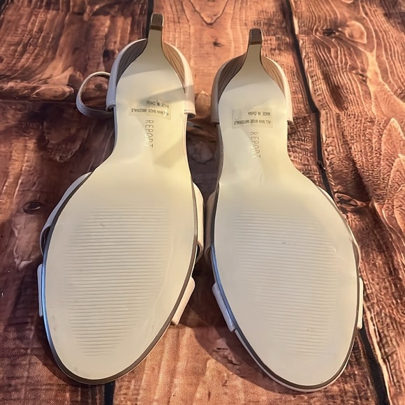 Report, beige cream, light tan, heeled, sandals open toe size 10 - Picture 7 of 10